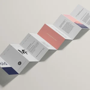 Folded Brochure White