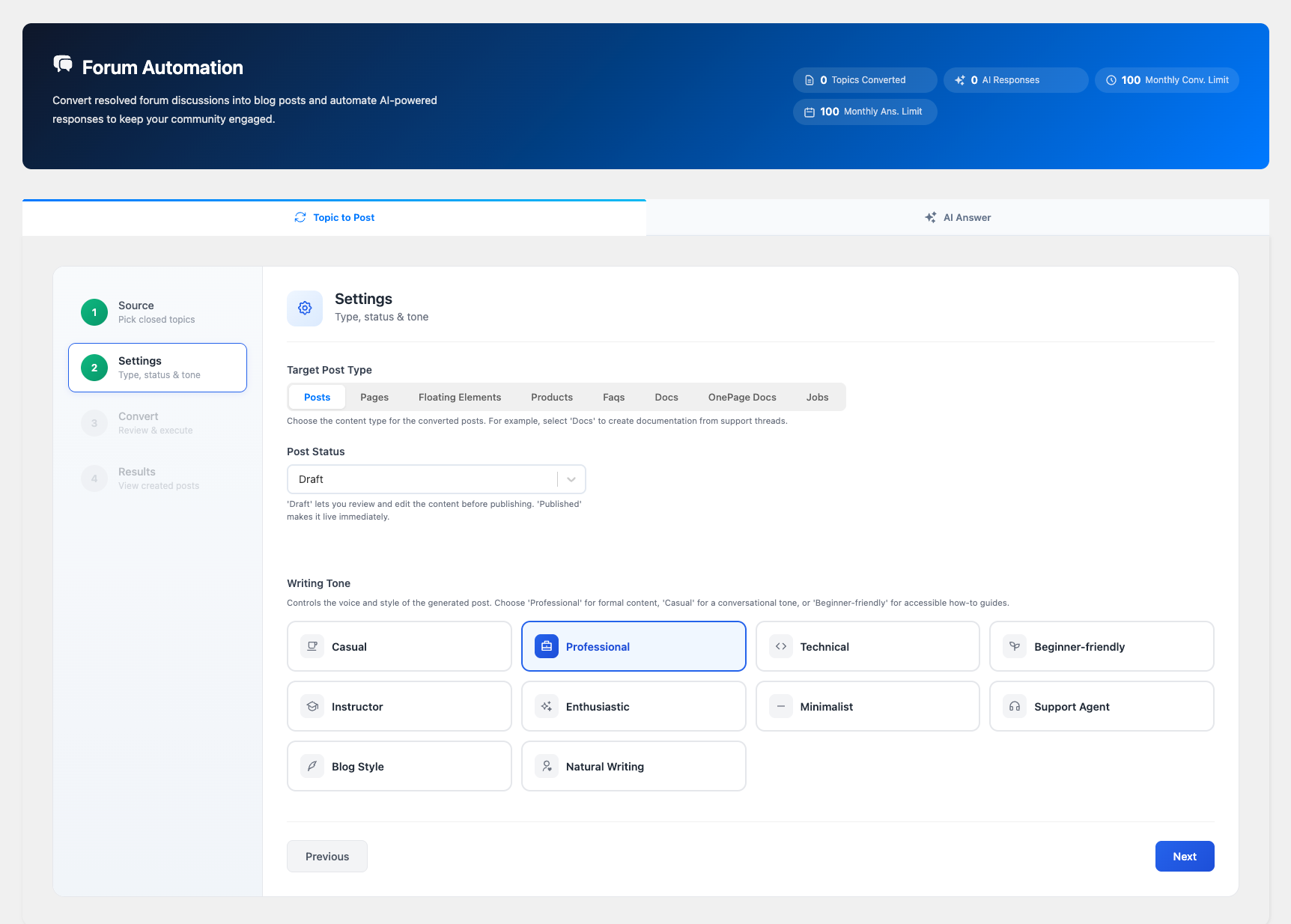 Antimanual FAQ Generator and knowledge gap dashboard