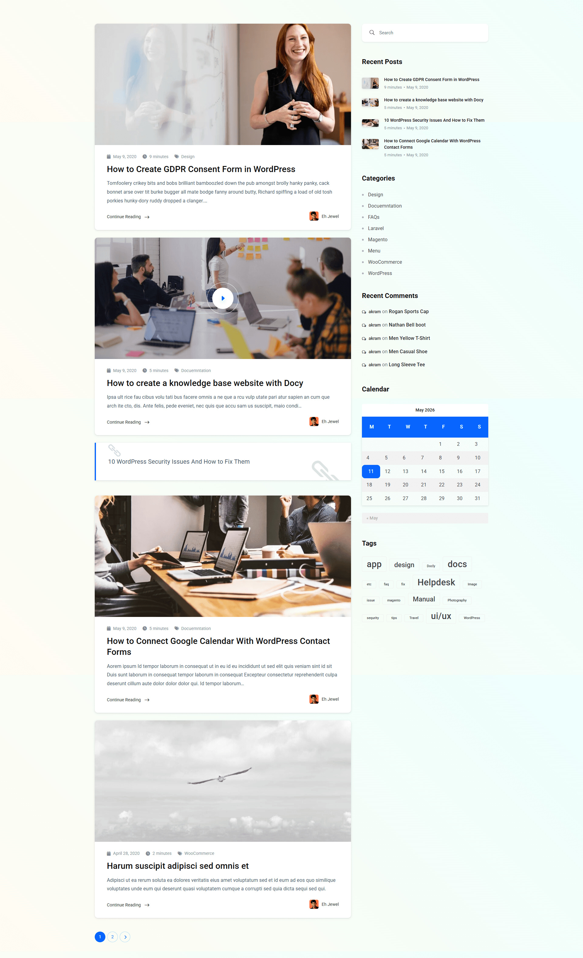 Blog: List Layout