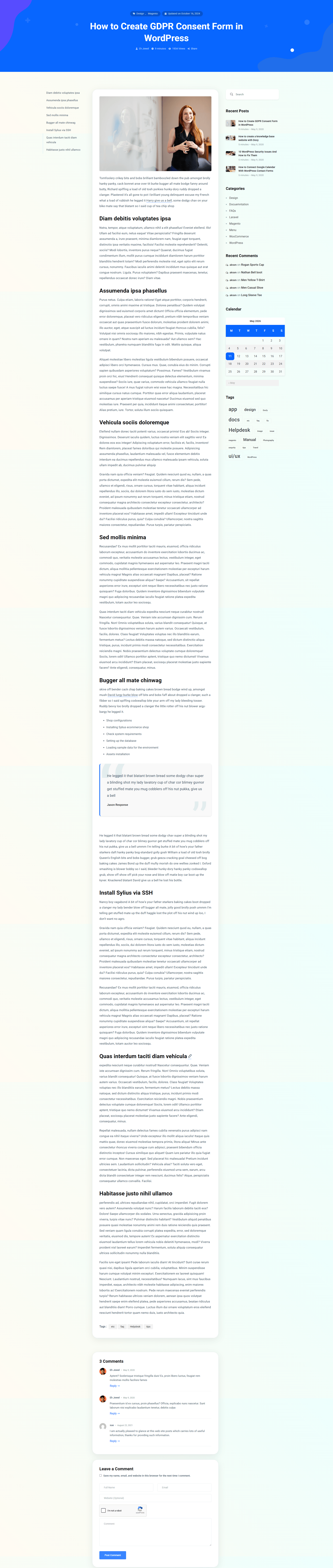 Blog Post: Table of Contents