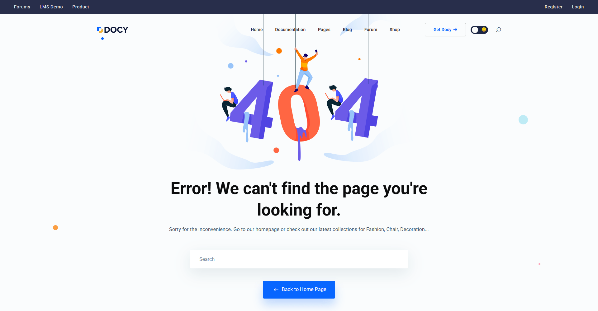 404 Error Page