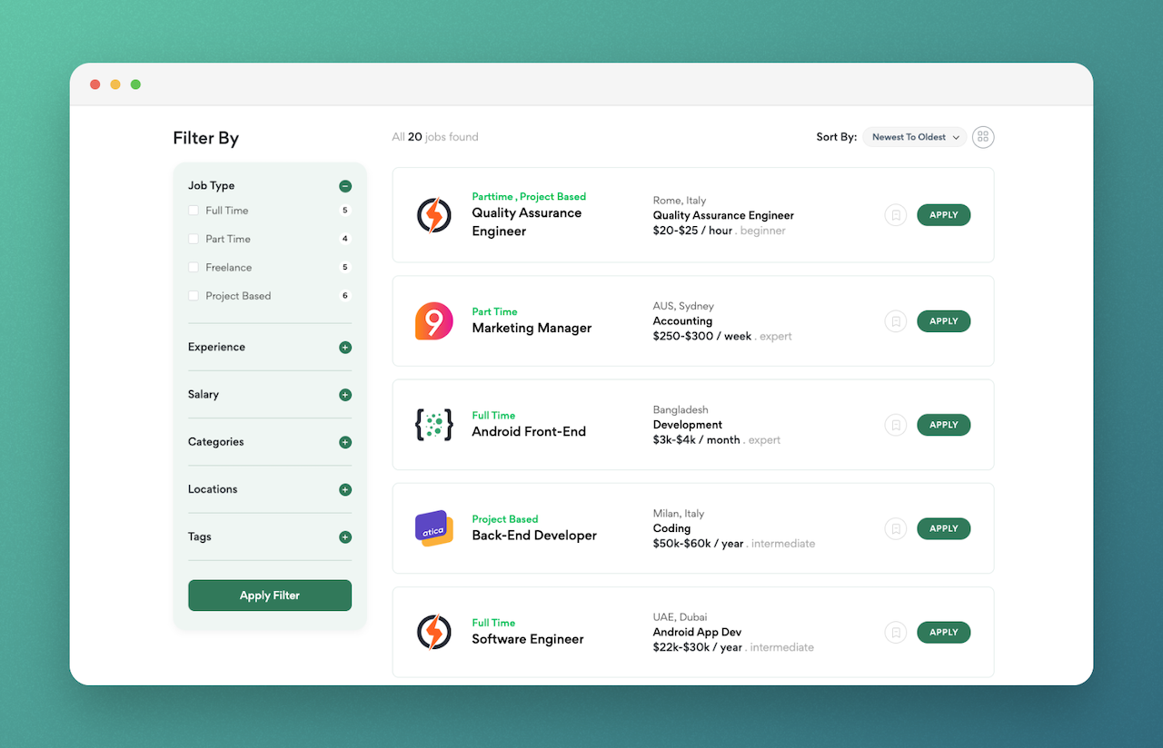 Jobus job listings archive